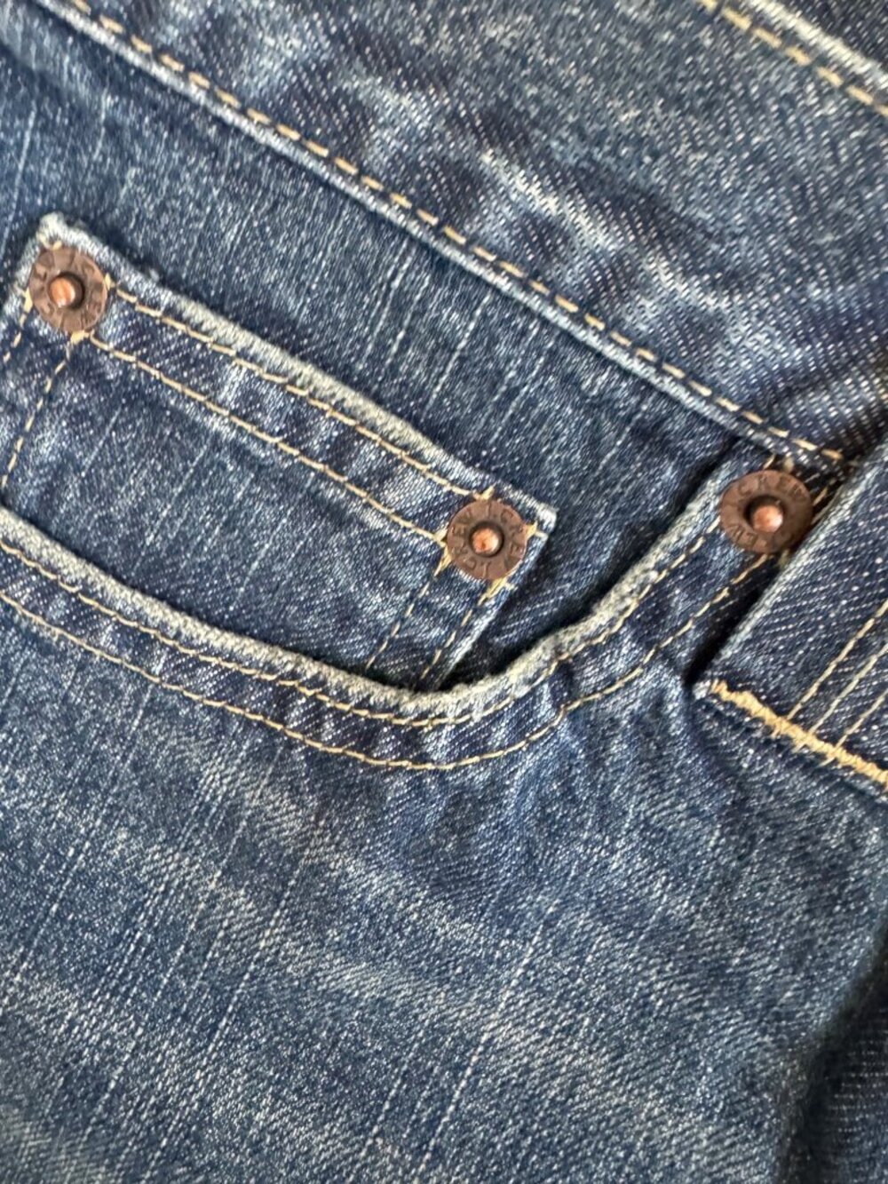 J.Crew Distressed Denim Mini Skirt 29 Frayed Hem Casual Retro Beach Boho - Picture 8 of 12